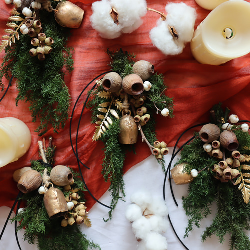 毎年飾れる♡カウベルの音色が美しいフレッシュグリーンのクリスマス