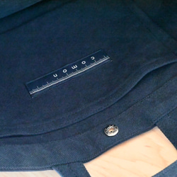 やさしい布のショルダーバッグ L【橙】帆布 4枚目の画像