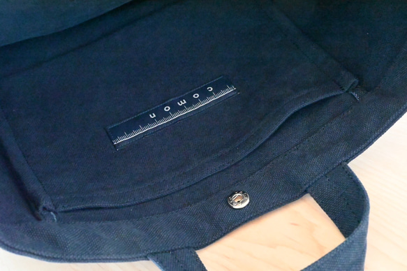 やさしい布のショルダーバッグ L【橙】帆布 4枚目の画像