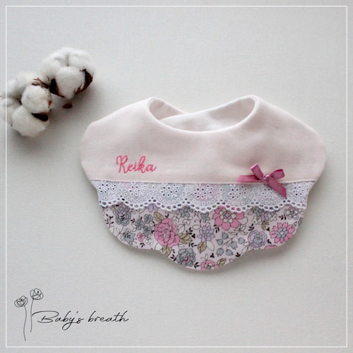 ハンドメイドスタイ　なぴ⭐︎様 𝑺𝒂𝒏𝒂𝒏𝒂-(ベビースタイ,刺繍スタイ,オーダー