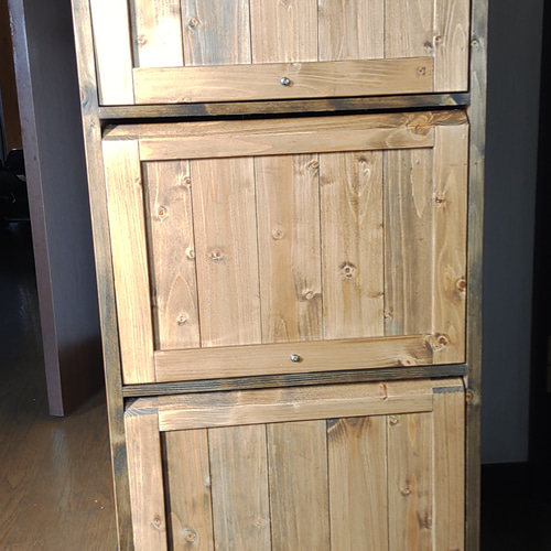 木のシューズボックス(12足) 、収納ボックス 受注製作 靴箱・下駄箱  