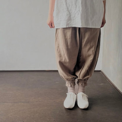 国産ダブルガーゼ 100% パフ バルーンパンツ ※選べる９色 10枚目の画像