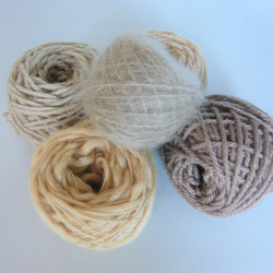 手編みキット　草木染毛糸で世界に一つしかない帽子を編んでみませんか 5枚目の画像