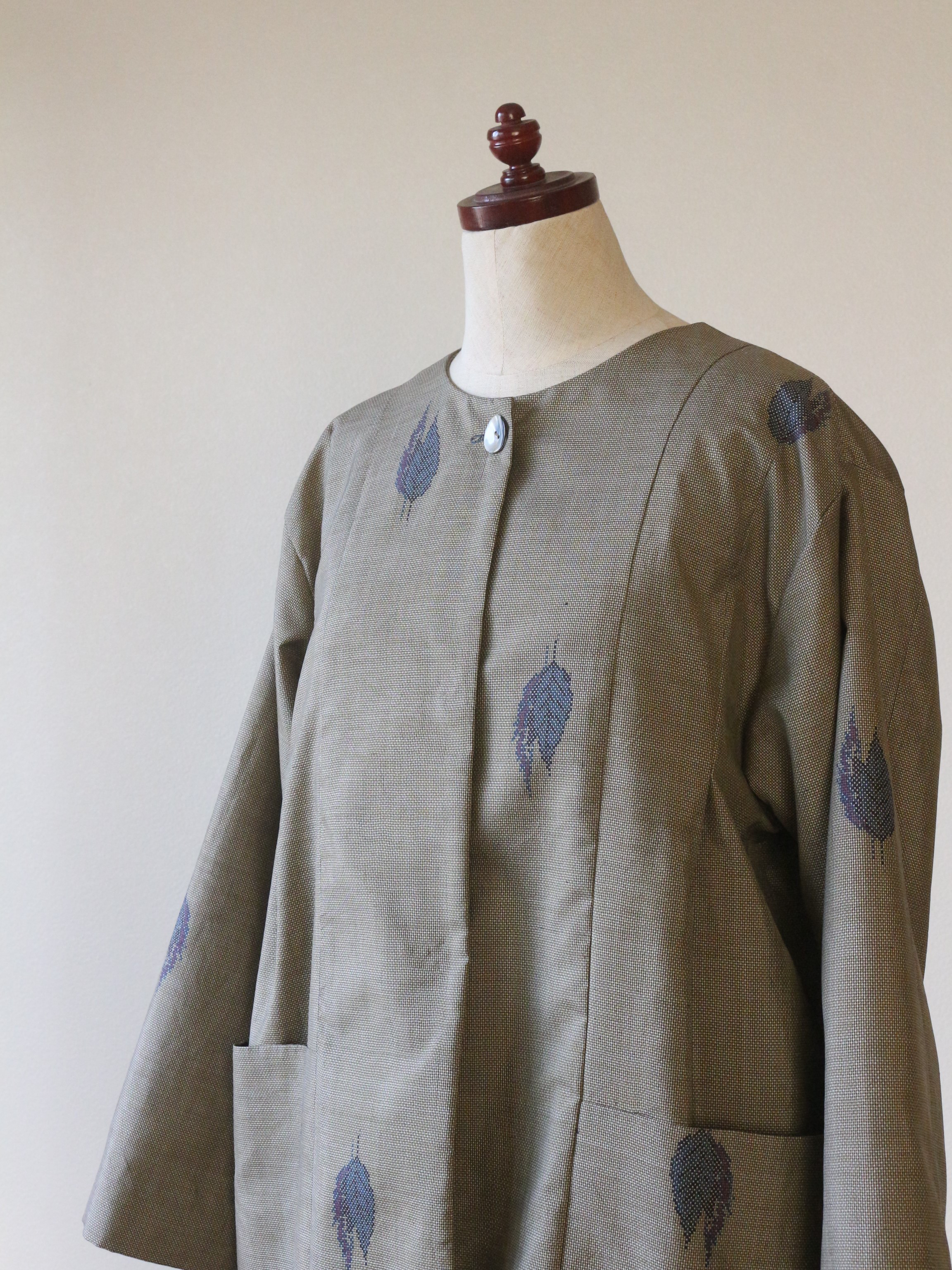 【着物リメイクオーダー】コクーンコート（裏地あり）