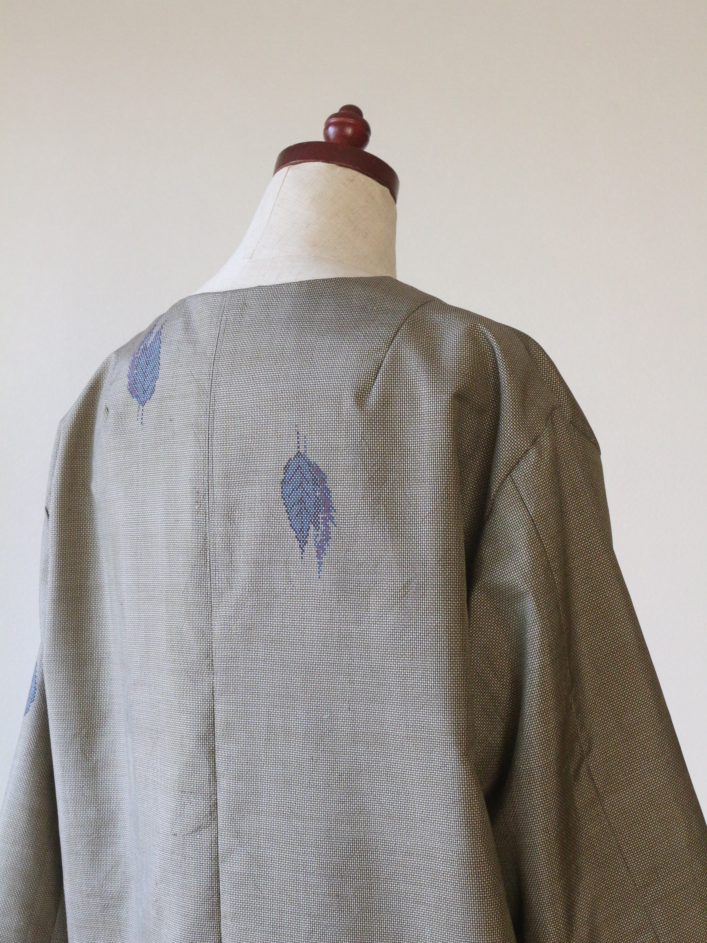 【着物リメイクオーダー】コクーンコート（裏地あり）