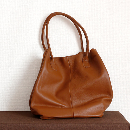 希少 1546 RALPH LAUREN トートバッグ 本革 A4 大容量 茶色