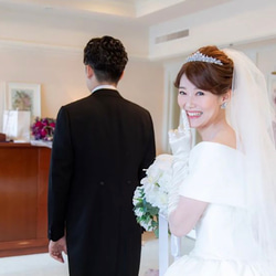 ティアラ ブライダルアクセサリー キュービックジルコニア 結婚式　ST05 11枚目の画像