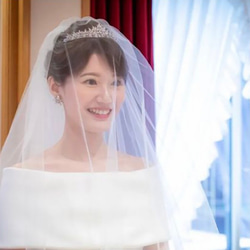 ティアラ ブライダルアクセサリー キュービックジルコニア 結婚式　ST05 10枚目の画像