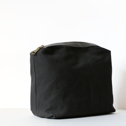 シンプルなファッション牛革ショルダーバッグ斜め掛けポケット付きブラック 9枚目の画像