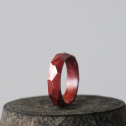 緋銅「鎚目のリング」12mm幅/薄厚 指輪・リング ROVINA 通販 10540443