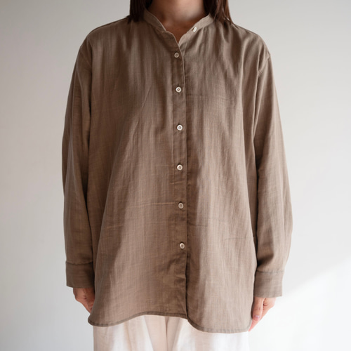 楽に動ける、ボックスシルエットシャツ｜国産ダブルガーゼ100％（9色