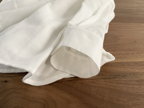 スタンドカラーシャツ ボックスシルエット 国産ダブルガーゼ100% ※選べる９色 19枚目の画像