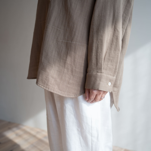 楽に動ける、ボックスシルエットシャツ｜国産ダブルガーゼ100％（9色