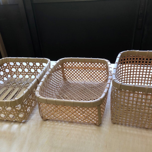 竹かご 長方形(52サイズ以内)を受注製作いたします その他ケース