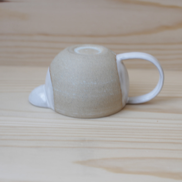 陶器　育てるウツワ ミルクピッチャー 大きめ 茶 地シリーズ 4枚目の画像