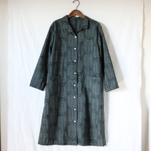 オーダー　着物リメイク 着物リメイクオーダー】オープンカラーコート（裏地なし