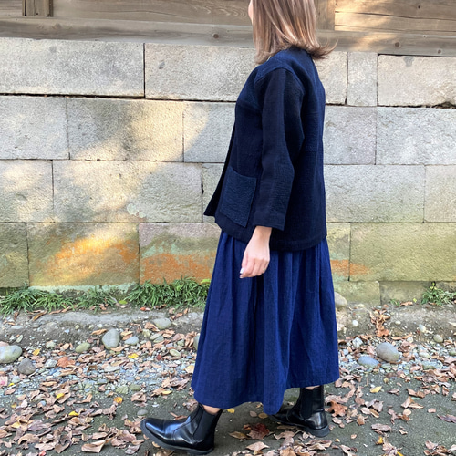 庄内刺し子ジャケット】夢屋家一点物オリジナル羽織物ミセス50代60