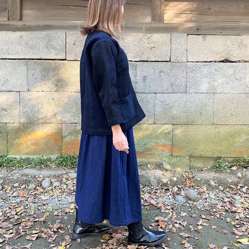 庄内刺し子ジャケット】夢屋家一点物オリジナル羽織物ミセス50代60