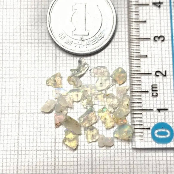 宝石質エチオピア産プレシャスオパール＊チップ＊4センチ 6枚目の画像