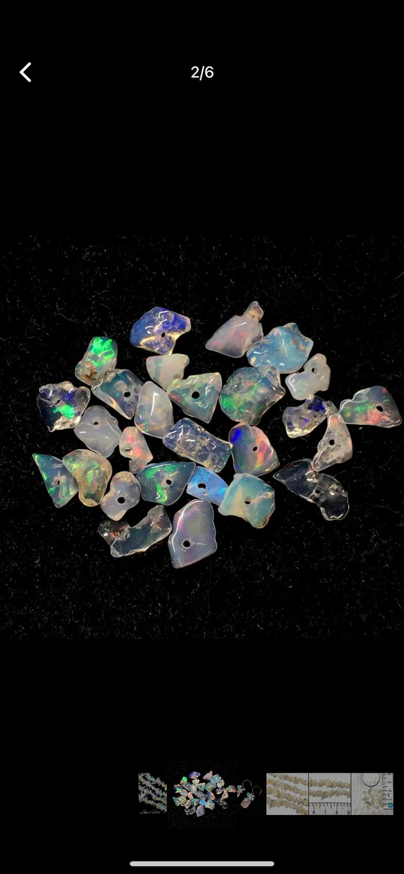 宝石質エチオピア産プレシャスオパール＊チップ＊4センチ 2枚目の画像