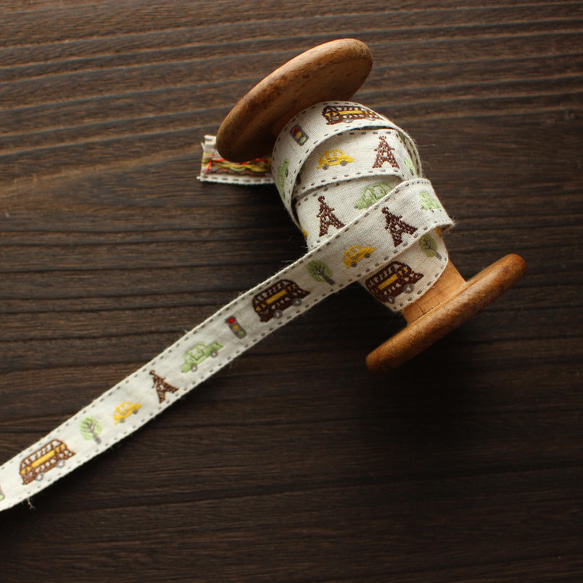 【約寬18mm/#001紅淺藍】No.4438歐洲錨紋Tyrolean tape Jacquard ribbon Woven r 第5張的照片