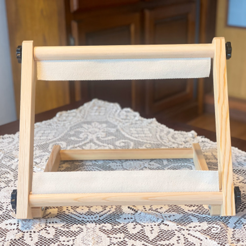 木製の手芸道具** 「ラップスタンド」 テーブルの上やひざの上で