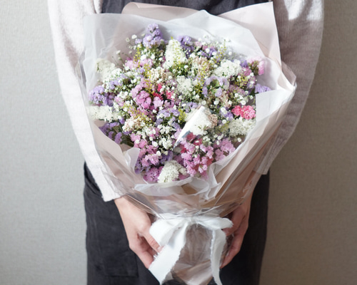 受注制作 プチブライス 花冠 ドライフラワー 受注製作》ドライフラワー プリザーブドフラワー 花束 スワッグ