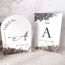 結婚式アイテム　テーブルナンバー テーブルナンバー ［¥100］ クリスマス 結婚式 その他ペーパーアイテム