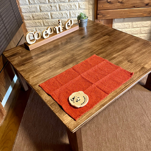 収納付き・横幅90cm×奥行き90cm・正方形・天然木材・センターテーブル