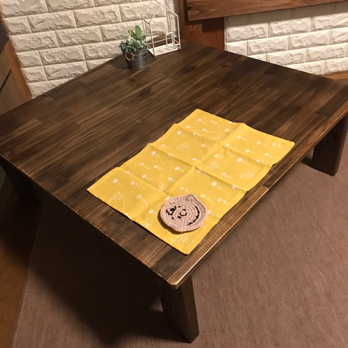 希少♦️最高級 総檜 モダン オーダーテーブル♦️正方形♦️一本脚♦️飾り収納付♦️送料込 希少♦️最高級 総檜 モダン オーダーテーブル♦️正方形♦️一