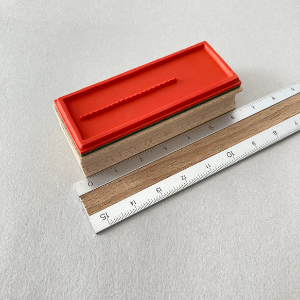 流行 * 可以任何方向（垂直、水平、左側或右側）使用的雙線框架 [橡皮圖章] 第3張的照片