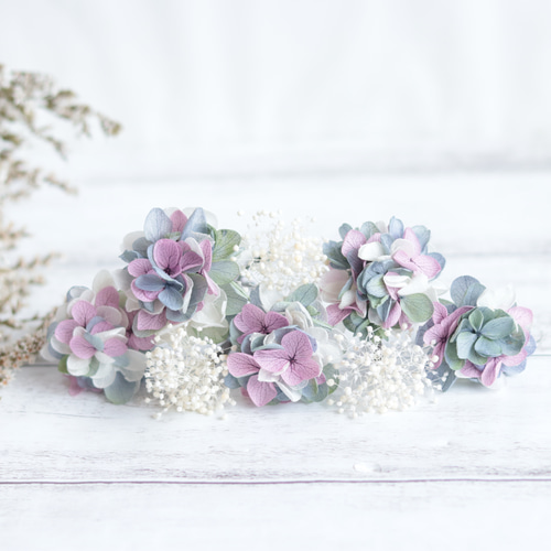 あじさいとかすみ草プリザーブドフラワーセット 多色 楽天市場】ドライフラワー 花材 紫陽花 あじさい かすみ草 ミニブーケ