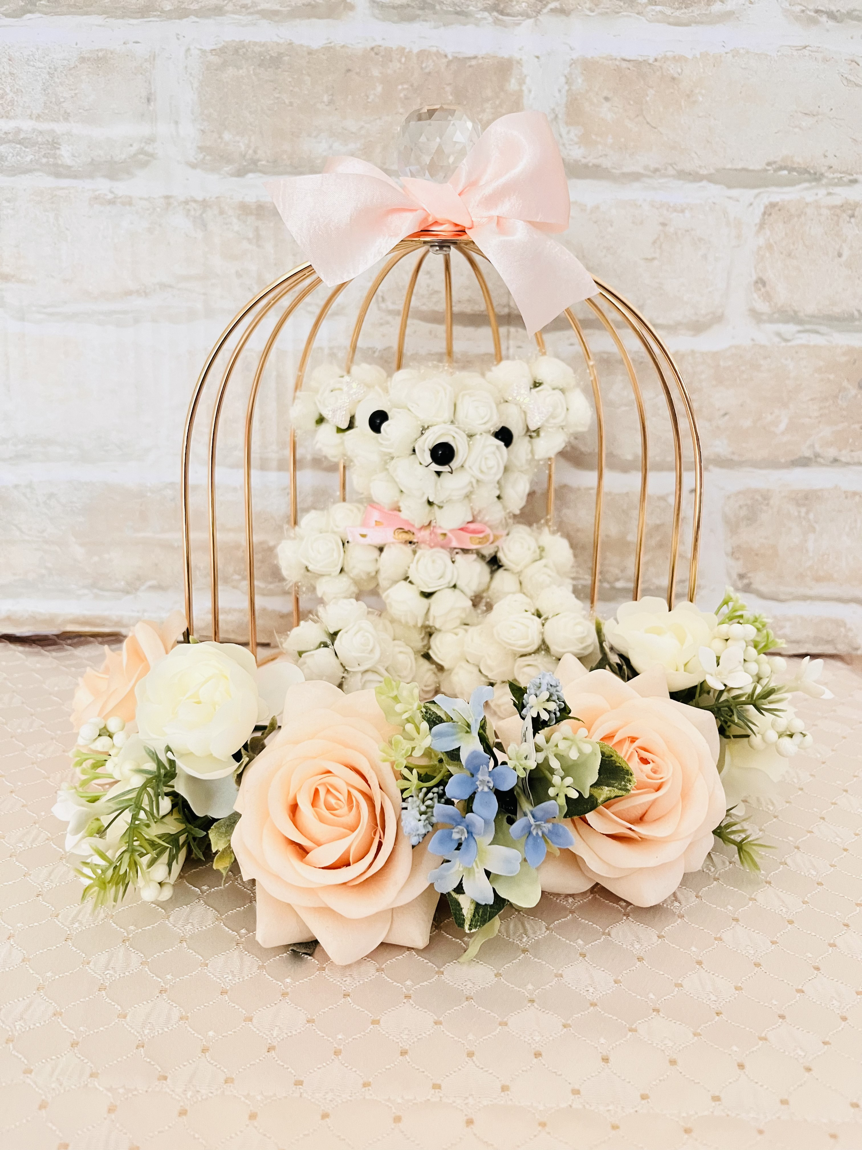 ＊エレガント花テディベア®️＊