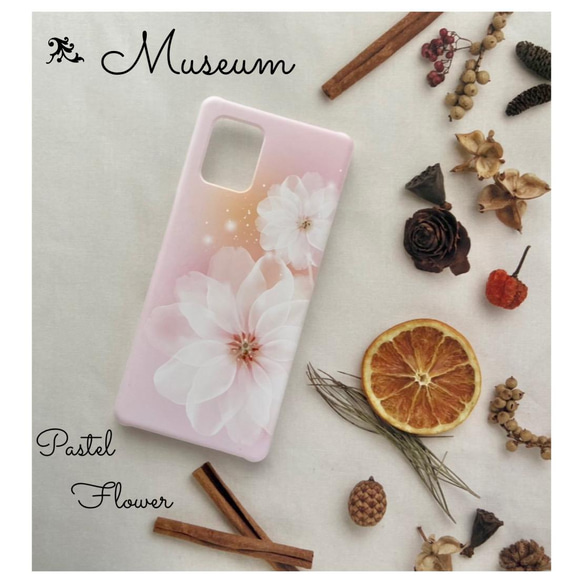 Xperia AQUOS Galaxy iPhone 対応 / Pastel Flower type2 m-505 1枚目の画像