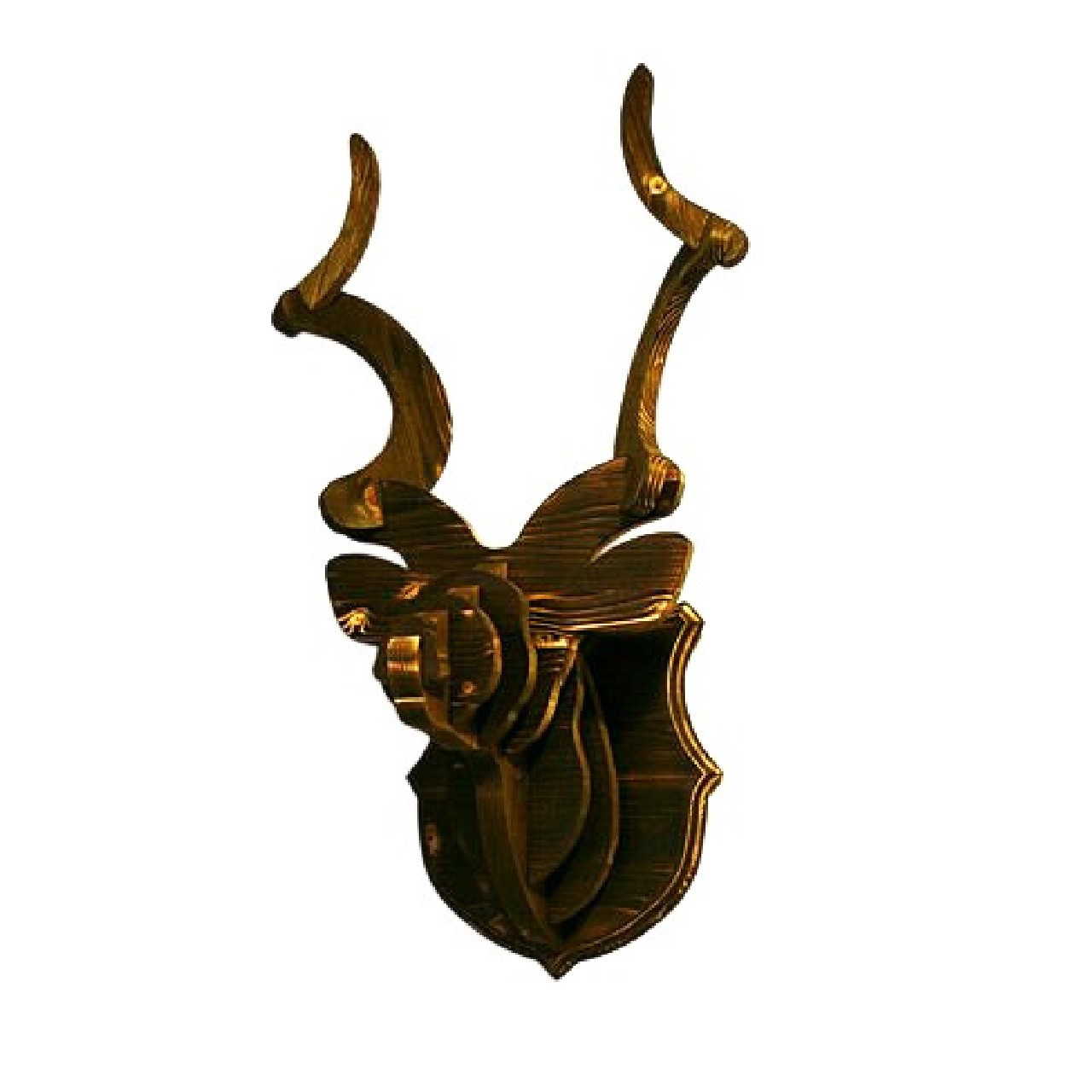 Hunting trophy MI-MI-MOKO(ミーミーモコ) 木製ハンティングトロフィー クーズー 壁掛けオブジェ