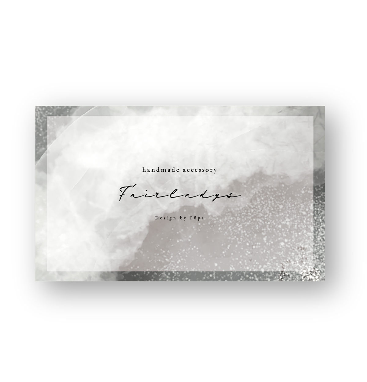 名刺ショップカードアクセサリー台紙ネイルチップポイントカード】T／名入れオーダー 通年使える人気デザイン ☆ アクセサリー台紙 名刺 ショップカード