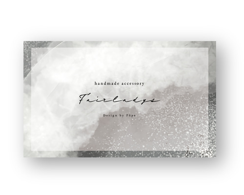 通年使える人気デザイン ☆ アクセサリー台紙 名刺 ショップカード