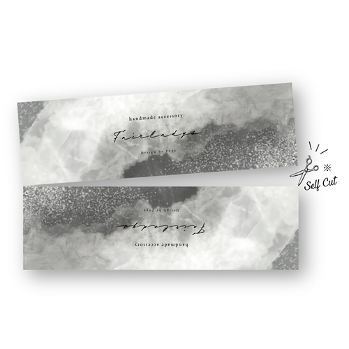 通年使える人気デザイン ☆ アクセサリー台紙 名刺 ショップカード