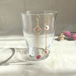 赤（レッド） ピアス（フック・チェーン） の人気通販｜Creema