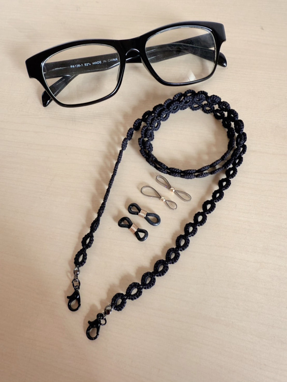 ♥️【2way】シンプル・男女兼用☆グラスコード・マスクコード（メガネ