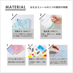 『絵本みたいな、お名前シール』[のりもの -VEHICLE-] 耐水ノンアイロンなど5種類の素材入園グッズに 3枚目の画像