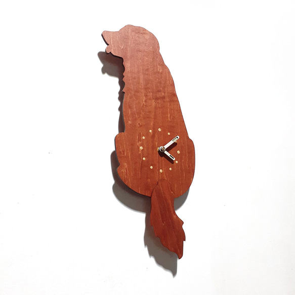 手作り木製クリエイティブモデリングボード/時計 [I Swing Most - ゴールデンレトリバー] 1枚目の画像