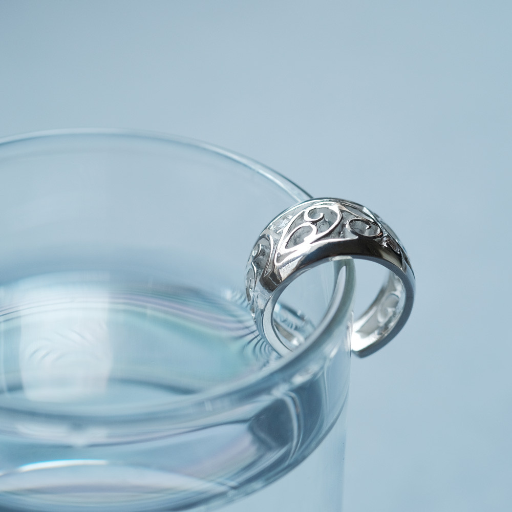 唐草 透かし イヤーカフ シルバー925