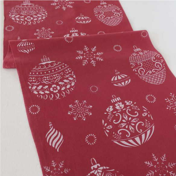 手染毛巾～聖誕裝飾品～（顏色：紅色） 第1張的照片