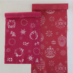 手染毛巾～聖誕裝飾品～（顏色：紅色） 第7張的照片