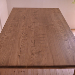 国産クリ無垢材 ダイニングテーブル・アンティーク仕上げ ※サイズオーダー可！ 2枚目の画像