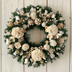 ナンキンハゼのちいさなリース ベル付き ベル付き 小さなナンキンハゼのリース＊ドライフラワーリース リース