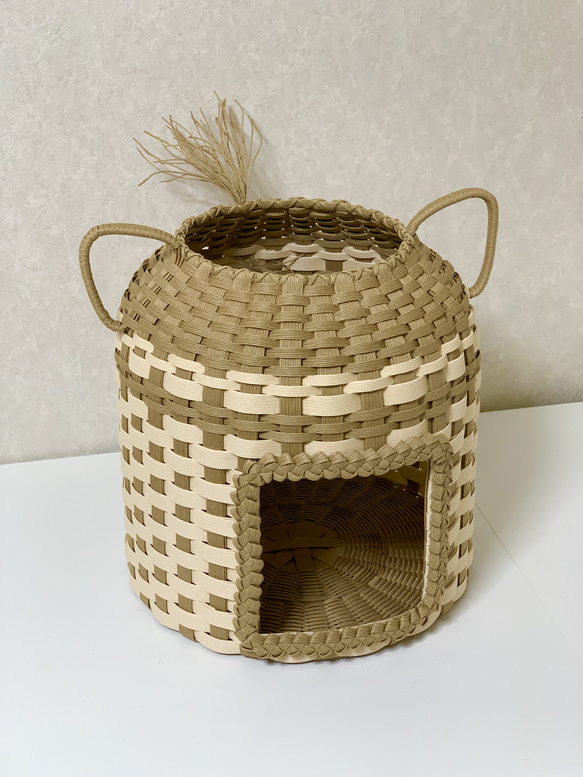 【受注製作】オリジナルにゃんちぐら♡上から下から楽しめる 持ち運び便利な猫耳 猫じゃらしにもなる尻尾がcute♡ 16枚目の画像