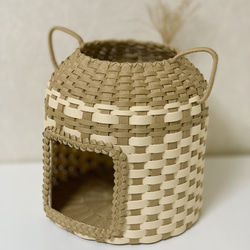 【受注製作】オリジナルにゃんちぐら♡上から下から楽しめる 持ち運び便利な猫耳 猫じゃらしにもなる尻尾がcute♡ 3枚目の画像