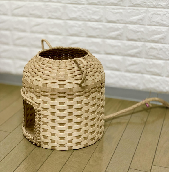 【受注製作】オリジナルにゃんちぐら♡上から下から楽しめる 持ち運び便利な猫耳 猫じゃらしにもなる尻尾がcute♡ 1枚目の画像